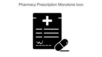 Pharmacy Prescription Monotone Icon In Powerpoint Pptx Png And Editable Eps Format
