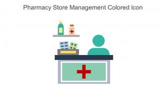 Pharmacy Store Management Colored Icon In Powerpoint Pptx Png And Editable Eps Format