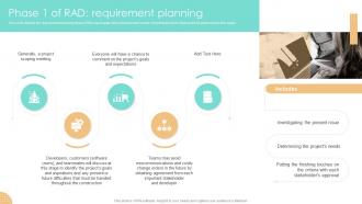 Phase 1 Of Rad Requirement Planning RAD Methodology Ppt Slides Roles