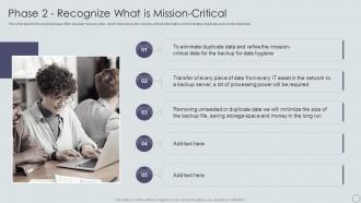 Phase 2 Recognize What Is Mission Critical IT Disaster Recovery Plan Ppt Microsoft