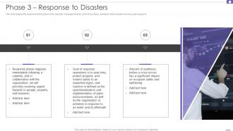 Phase 3 Response To Disasters DRP Ppt Powerpoint Presentation File Templates