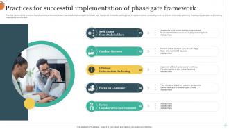 PHASE GATE Framework Powerpoint Ppt Template Bundles Customizable Informative