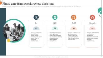 Phase Gate Framework Review Decisions