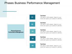 Phases business performance management ppt powerpoint presentation file cpb