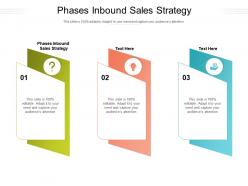 Phases inbound sales strategy ppt powerpoint presentation layouts designs download cpb