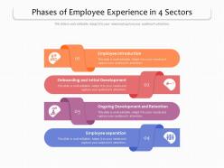 Phases of employee experience in 4 sectors