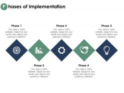 Phases of implementation growth gear ppt powerpoint presentation outline inspiration