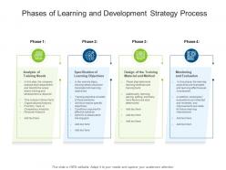 Phases of learning and development strategy process