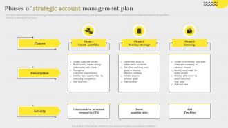 Phases Of Strategic Account Management Plan