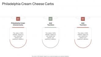 Philadelphia Cream Cheese Carbs In Powerpoint And Google Slides Cpb