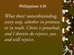 Philippians 1 18 yes and i will continue powerpoint church sermon