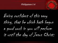 Philippians 1 6 will carry it on to completion powerpoint church sermon