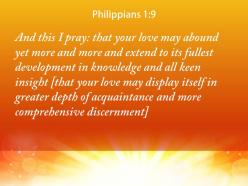 Philippians 1 9 love may abound more and more powerpoint church sermon