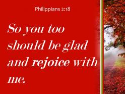 Philippians 2 18 you too should be glad powerpoint church sermon