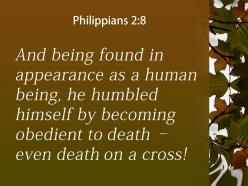 Philippians 2 8 he humbled himself by becoming powerpoint church sermon