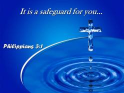 Philippians 3 1 It is a safeguard for you PowerPoint Church Sermon
