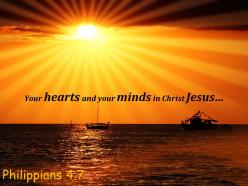 Philippians 4 7 your hearts and your minds powerpoint church sermon