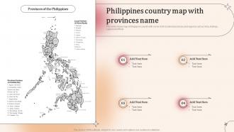 Philippines Country Map With Provinces Name