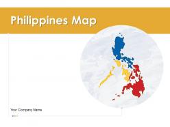 Philippines map demographic information region states flag