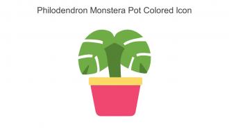 Philodendron Monstera Pot Colored Icon In Powerpoint Pptx Png And Editable Eps Format