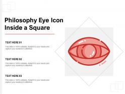 Philosophy Eye Icon Inside A Square