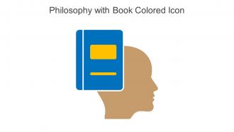 Philosophy With Book Colored Icon In Powerpoint Pptx Png And Editable Eps Format