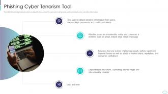 Phishing Cyber Terrorism Tool Cyber Terrorism Attacks