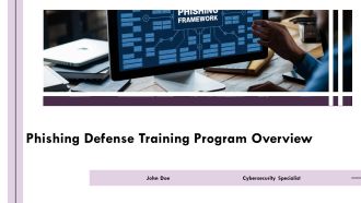 Phishing Defense Training Program Overview PPT Example AT