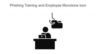 Phishing Training And Employee Monotone Icon In Powerpoint Pptx Png And Editable Eps Format