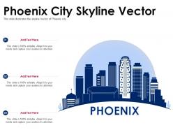 Phoenix city skyline vector powerpoint presentation ppt template