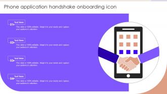 Phone Application Handshake Onboarding Icon