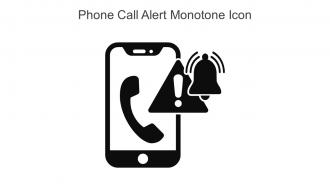 Phone Call Alert Monotone Icon In Powerpoint Pptx Png And Editable Eps Format