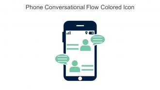 Phone Conversational Flow Colored Icon In Powerpoint Pptx Png And Editable Eps Format