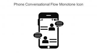 Phone Conversational Flow Monotone Icon In Powerpoint Pptx Png And Editable Eps Format
