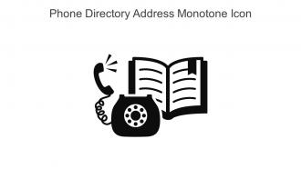 Phone Directory Address Monotone Icon In Powerpoint Pptx Png And Editable Eps Format
