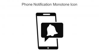 Phone Notification Monotone Icon In Powerpoint Pptx Png And Editable Eps Format