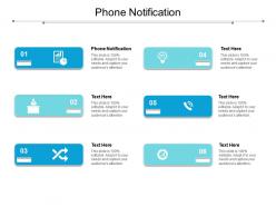 Phone notification ppt powerpoint presentation icon deck cpb