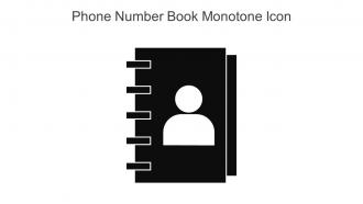 Phone Number Book Monotone Icon In Powerpoint Pptx Png And Editable Eps Format