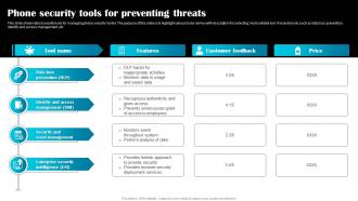 Phone Security Tools For Preventing Threats