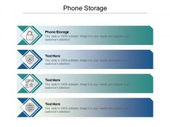 Phone storage ppt powerpoint presentation pictures information cpb