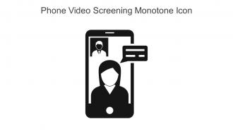 Phone Video Screening Monotone Icon In Powerpoint Pptx Png And Editable Eps Format