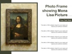 Photo Frame Showing Mona Lisa Picture