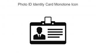 Photo ID Identity Card Monotone Icon In Powerpoint Pptx Png And Editable Eps Format