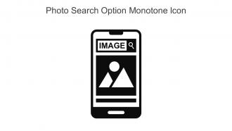 Photo Search Option Monotone Icon In Powerpoint Pptx Png And Editable Eps Format