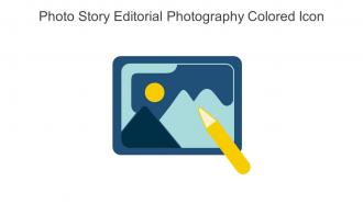 Photo Story Editorial Photography Colored Icon In Powerpoint Pptx Png And Editable Eps Format