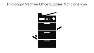 Photocopy Machine Office Supplies Monotone Icon In Powerpoint Pptx Png And Editable Eps Format