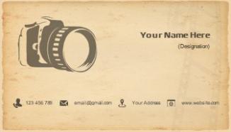 Photographer business card template