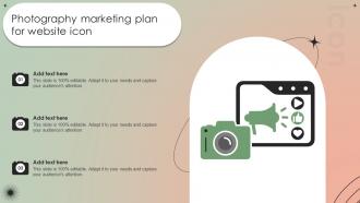 Photography Marketing Plan For Website Icon