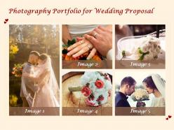 Photography portfolio for wedding proposal ppt powerpoint presentation professional guidelines