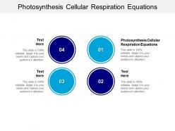 Photosynthesis cellular respiration equations ppt powerpoint presentation layouts gridlines cpb